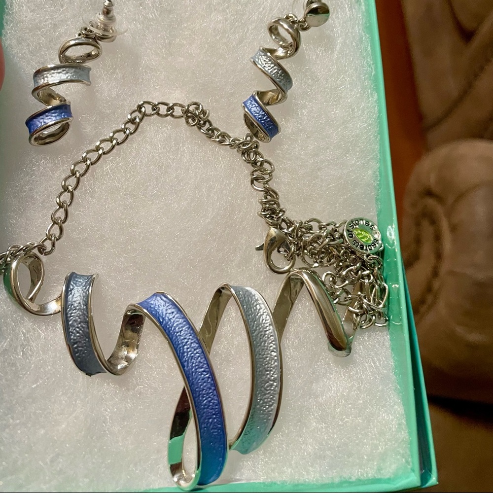 Necklace and matching earrings.